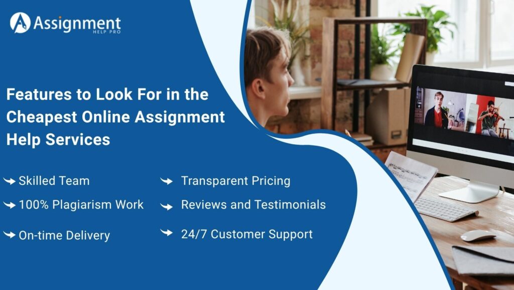 Features to Look For in the Cheapest Online Assignment Help Services