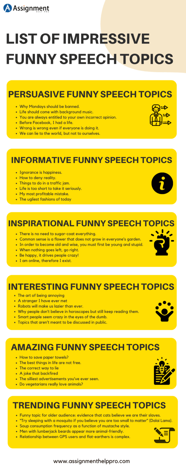 informative speech ideas funny