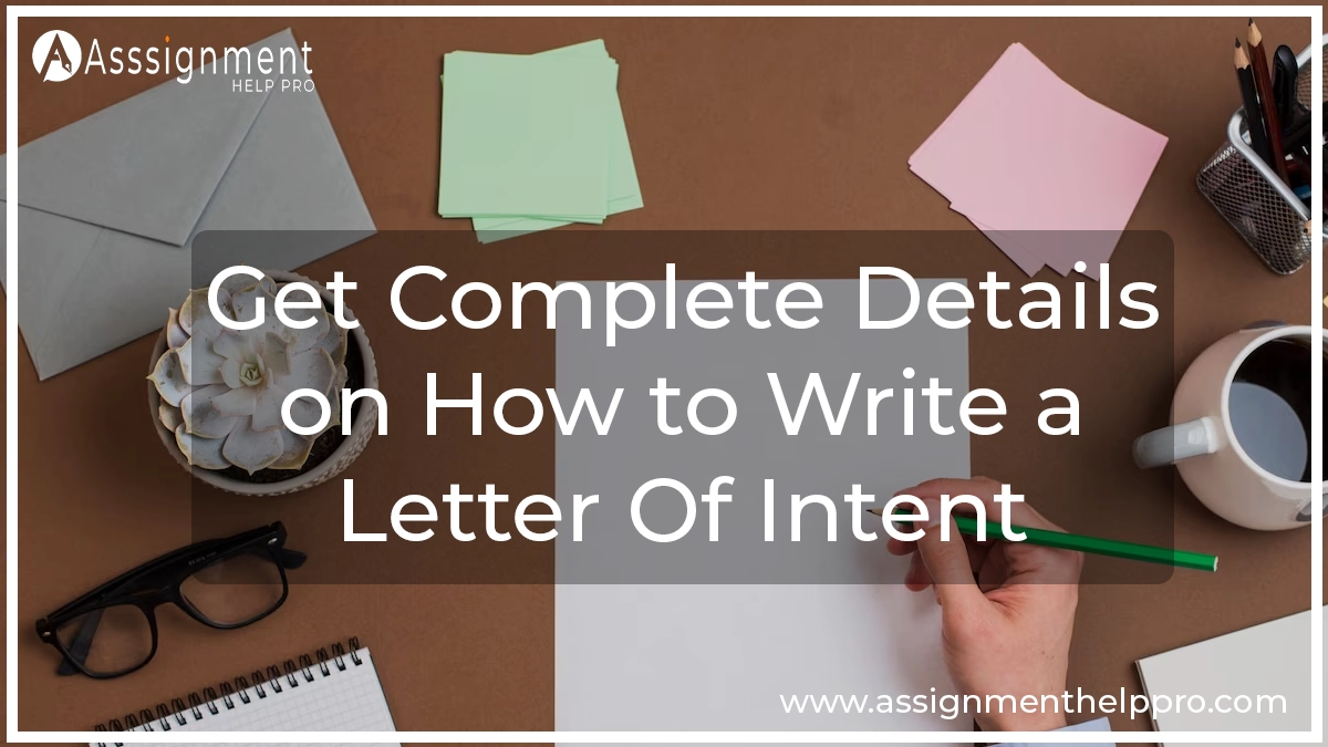 Write a Letter Of Intent