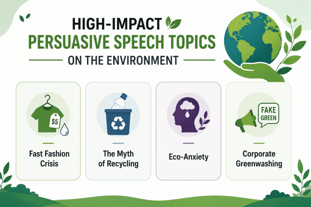 High-Impact Persuasive Speech Topics on the Environment