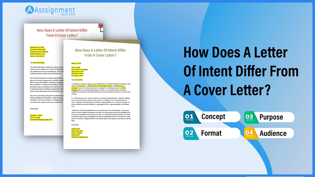Intent Differ From A Cover Letter