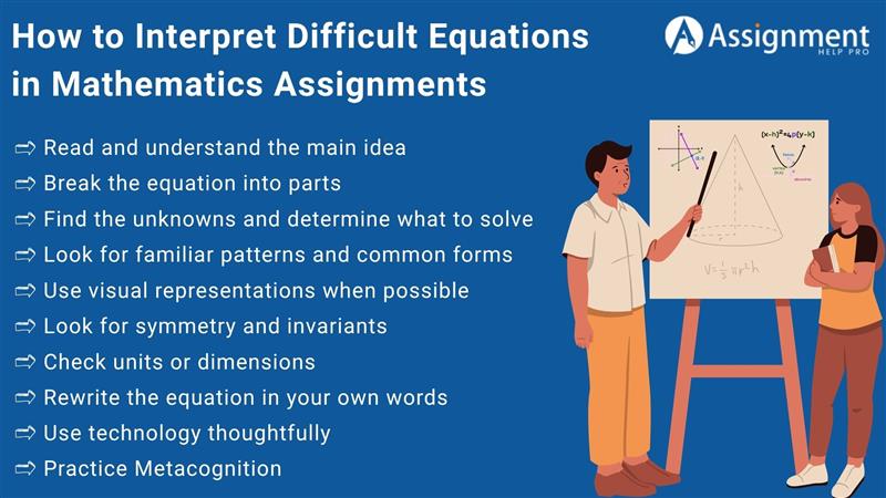 How to Interpret Difficult Equations in Mathematics Assignments