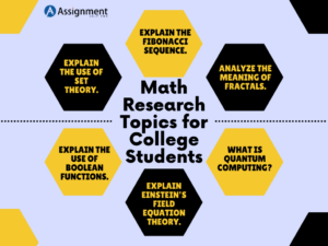 mathematics research project topics