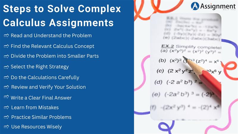 Steps to Solve Complex Calculus Assignments